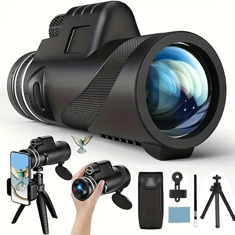 80x100 Portable Zoom HD 5000M Telescope!