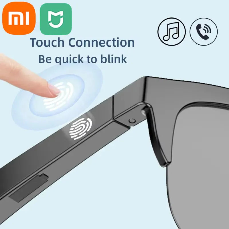 Smart Sunglasses with Bluetooth Call Headphones