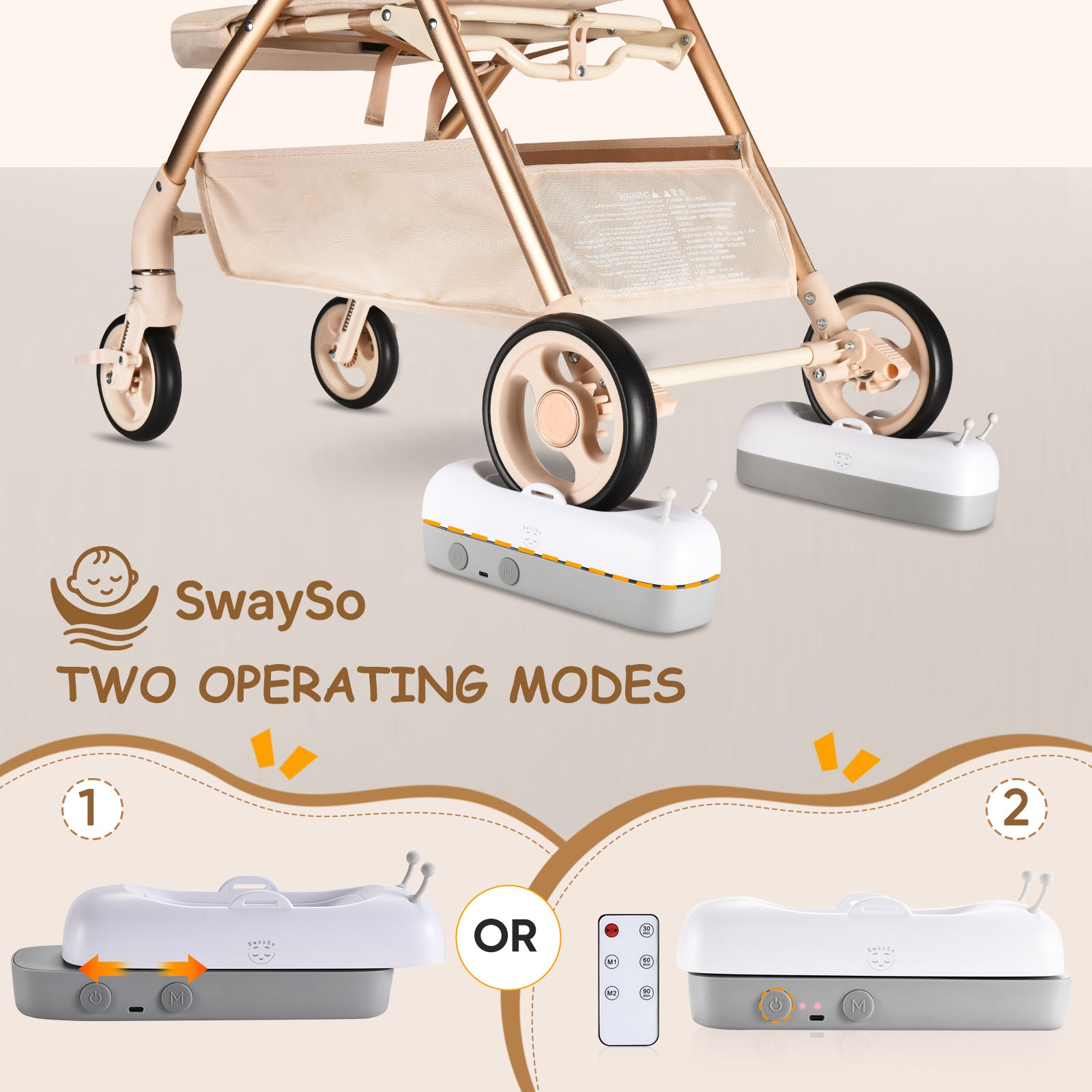 SwaySo: The intelligent Stroller Rocker-Smart Soothing, Effortless Living.