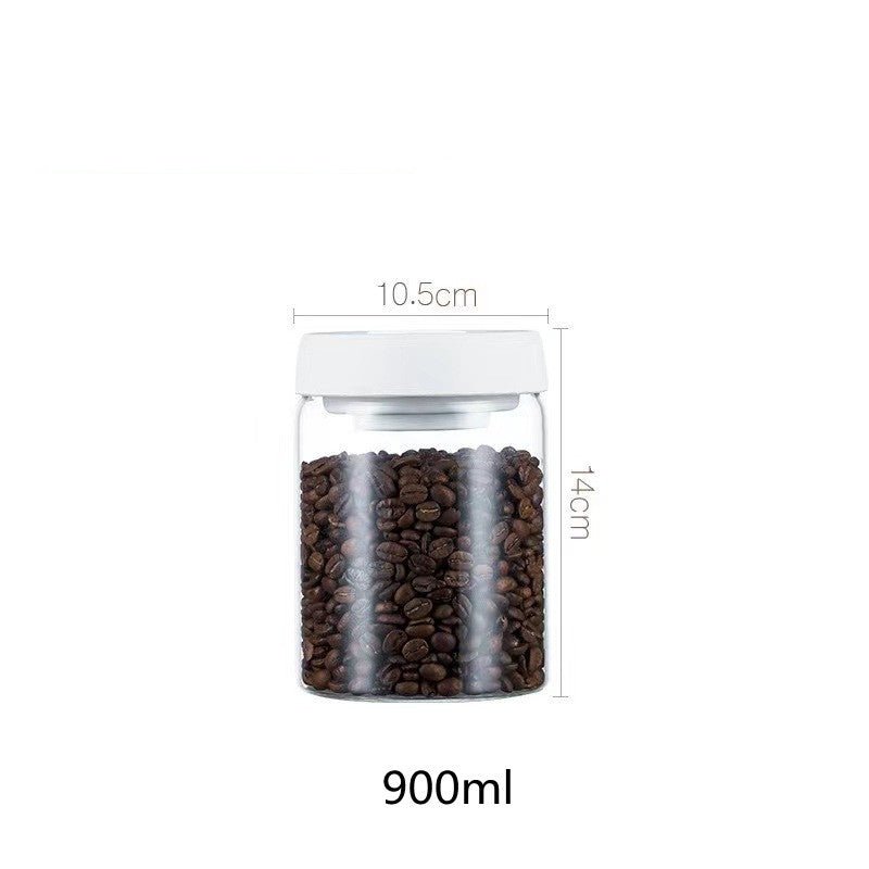 Coffee Beans & Powder Vacuum Glass