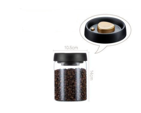 Coffee Beans & Powder Vacuum Glass