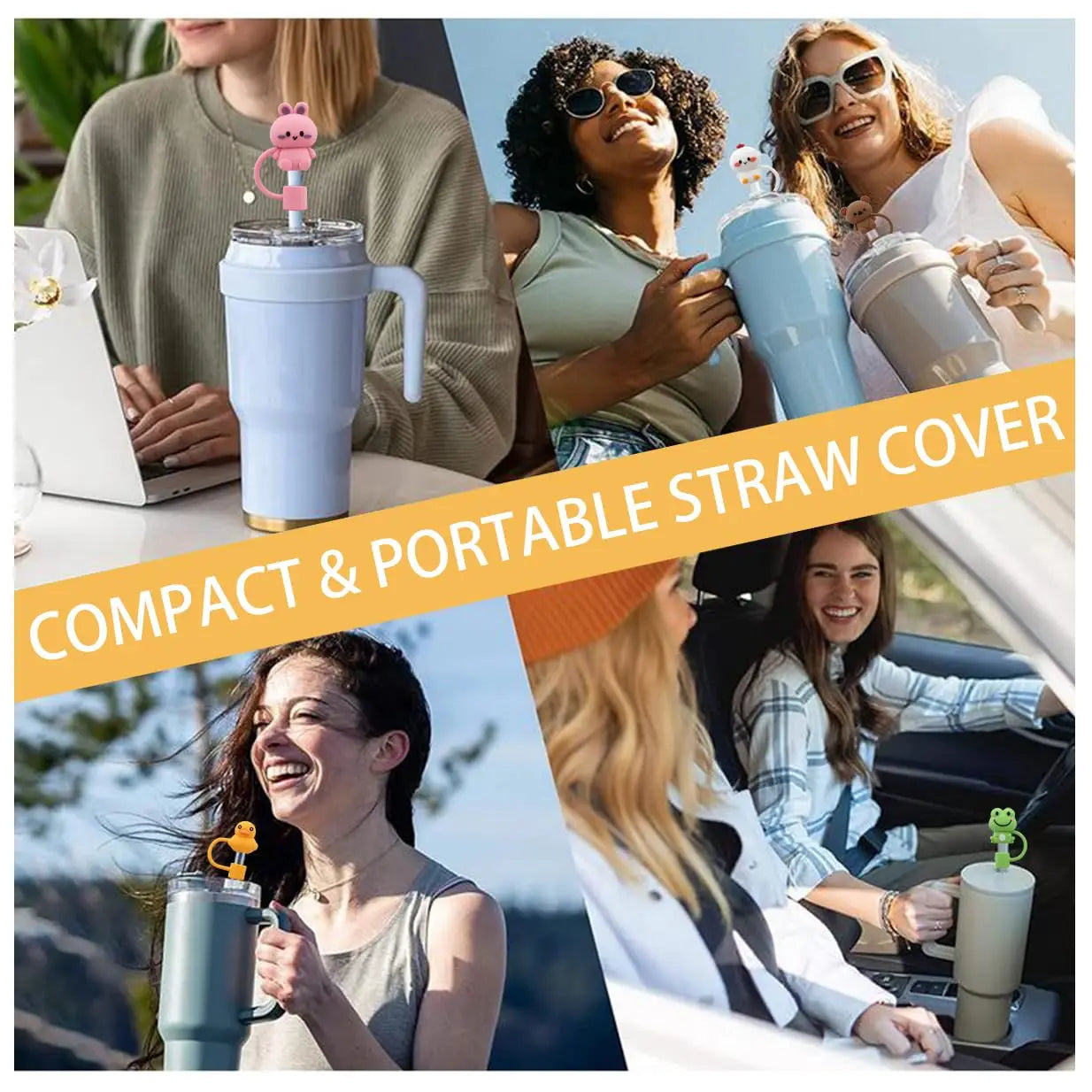 Cute Straw Cover Cap For Stanley 30&40 Oz Tumbler