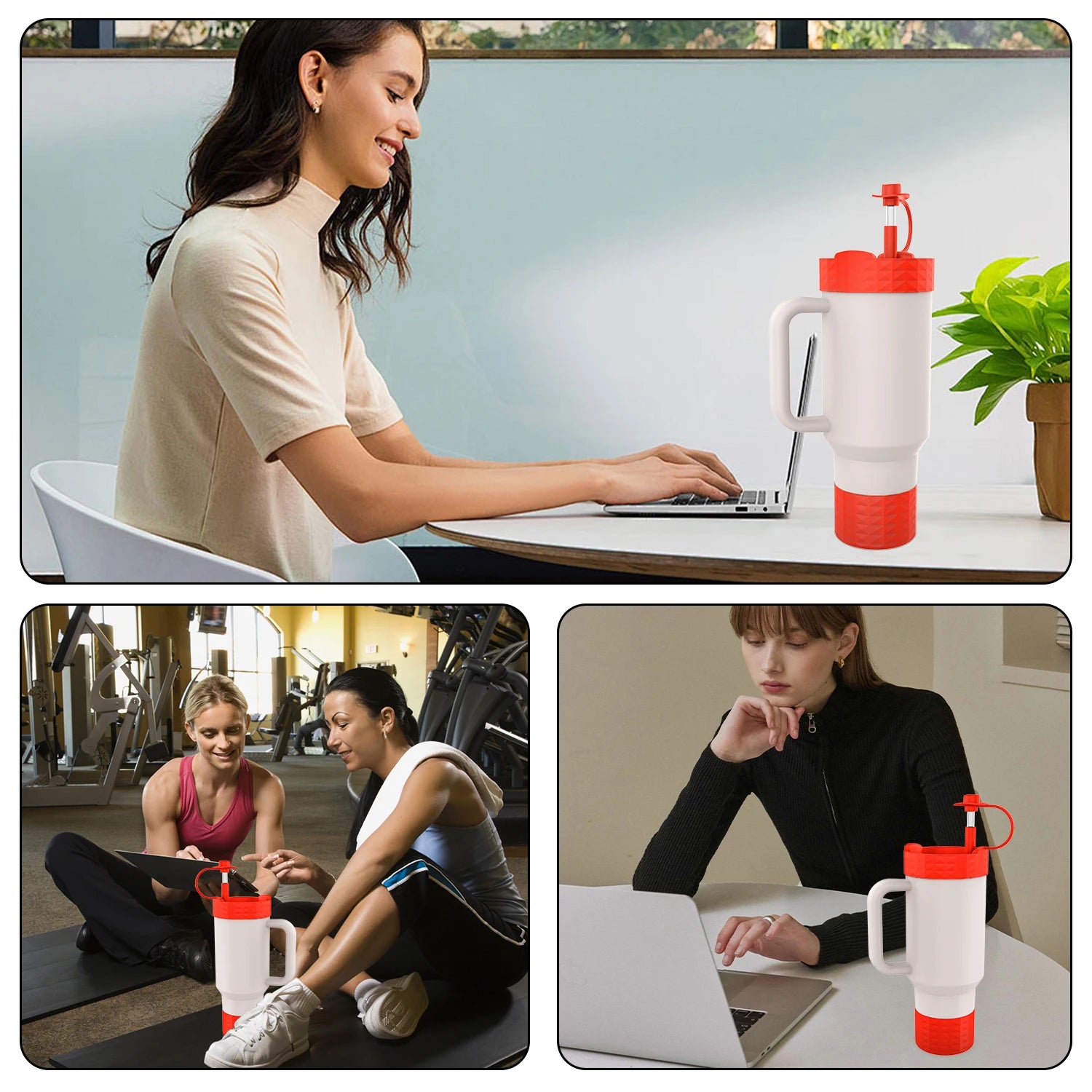 Stanley 40oz Silicone Spill Proof Stopper Cup Cover-4 Pieces