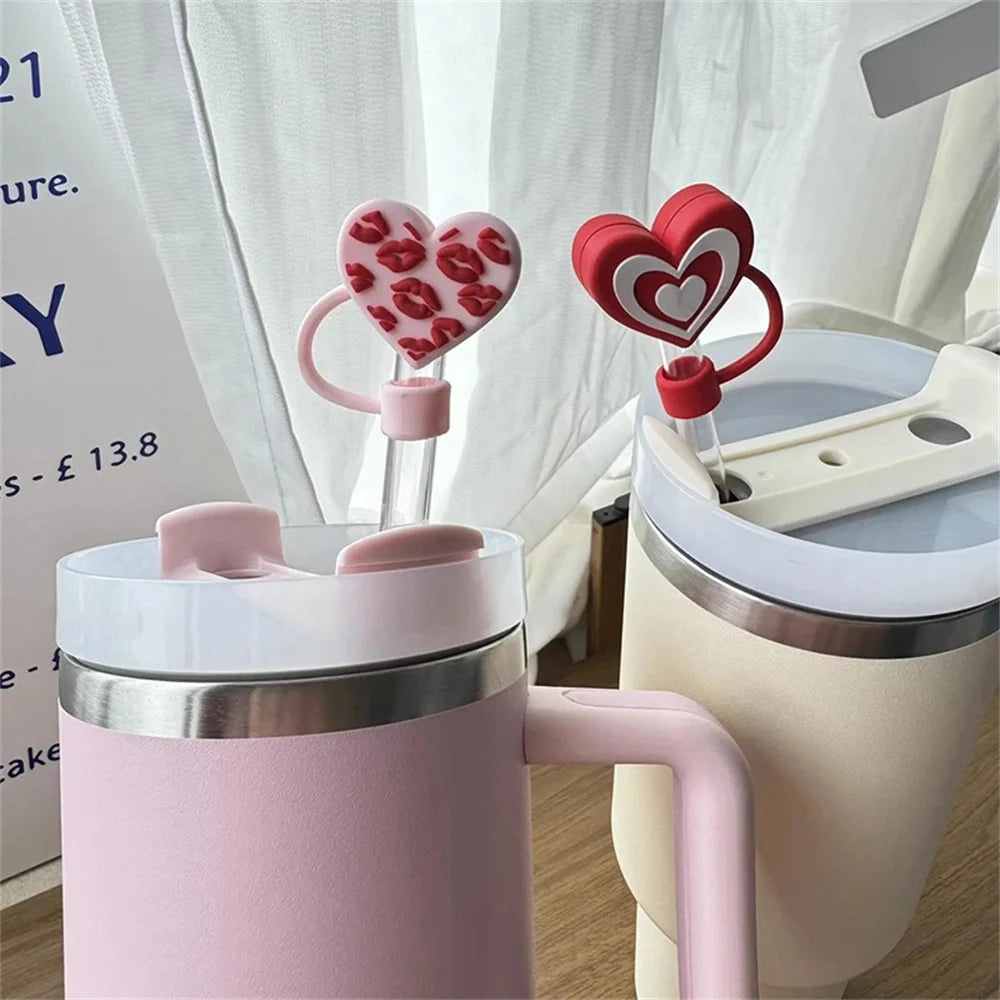 Heart & Bear Straw Cover Cap For Stanley Cup