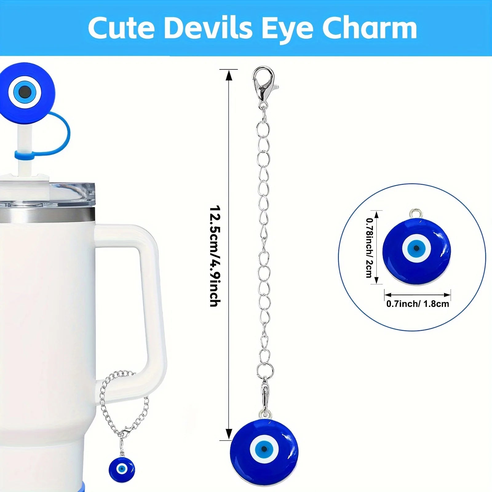 4 Pieces Eyes Charm Accessories for Stanley 30&40 Oz