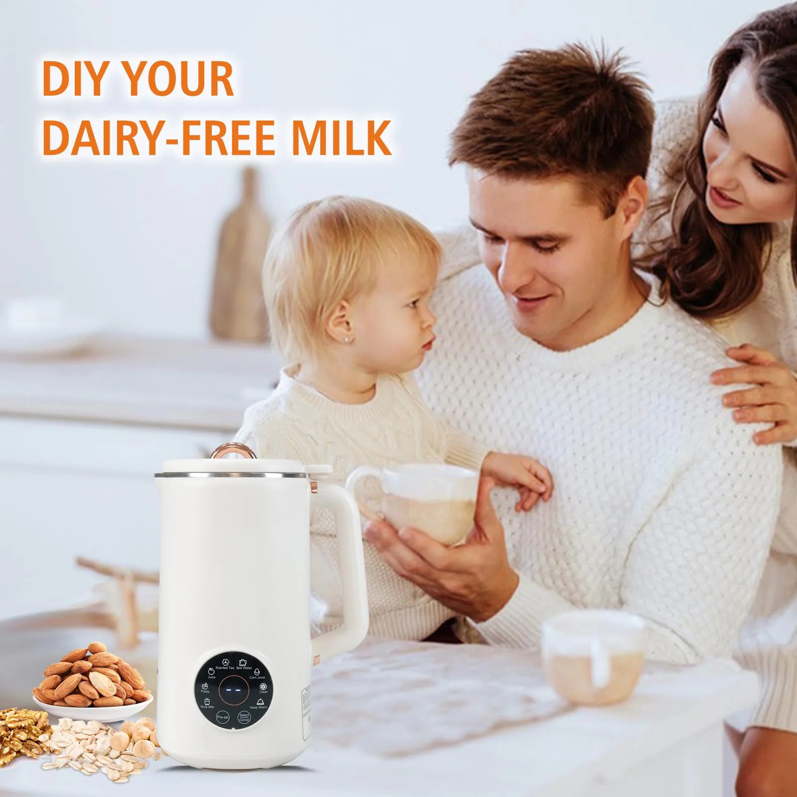 Nut Milk Maker 35 oz 1000ml Dairy-Free Milk Maker