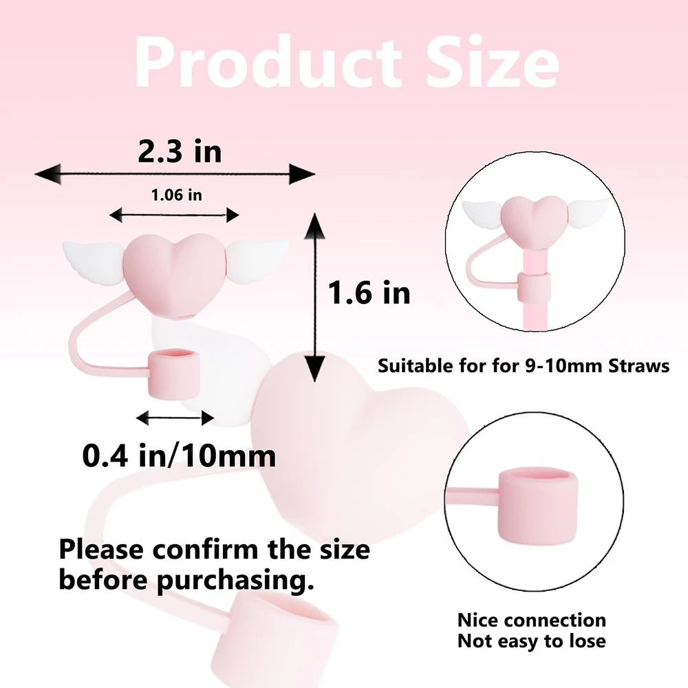 Love Wings Straw Covers Cap Toppers for Stanley 30/40 Oz