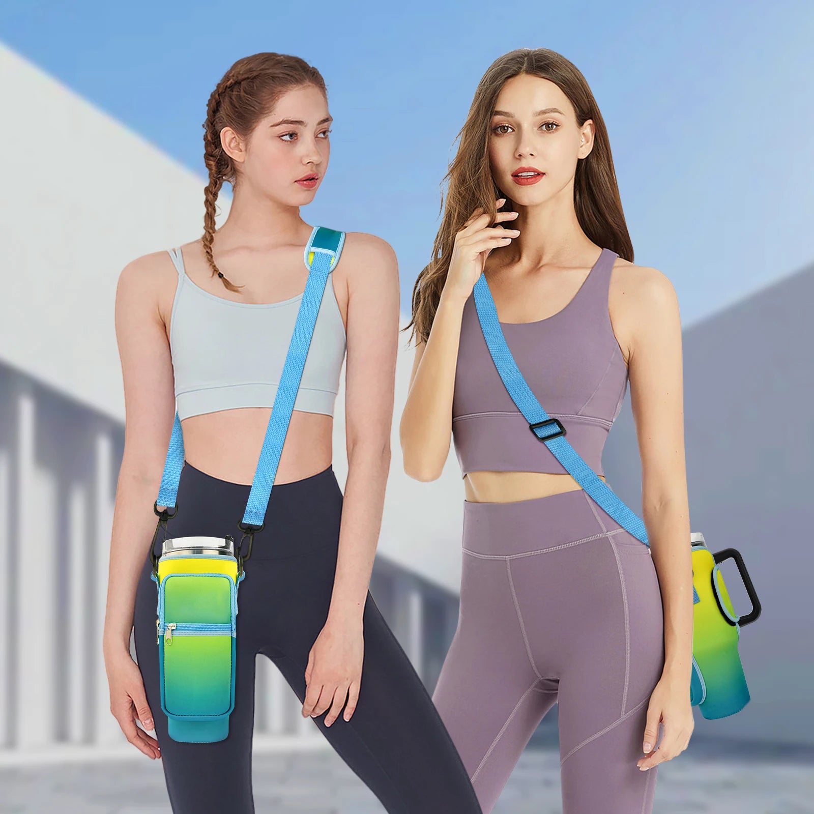 Water Bottle Carrier Bag with Strap for Stanley 40 oz Tumbler