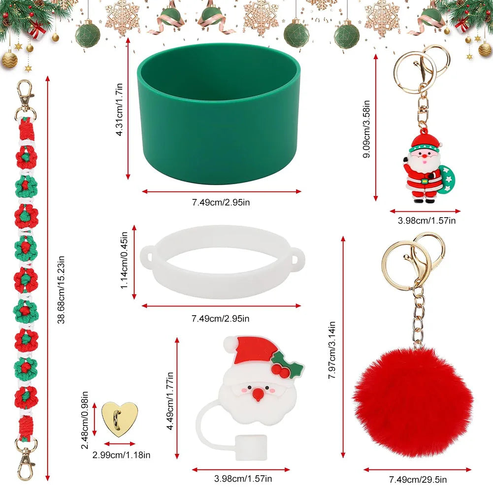 7 Pieces Christmas Accessories Set for Stanley 40oz Tumbler