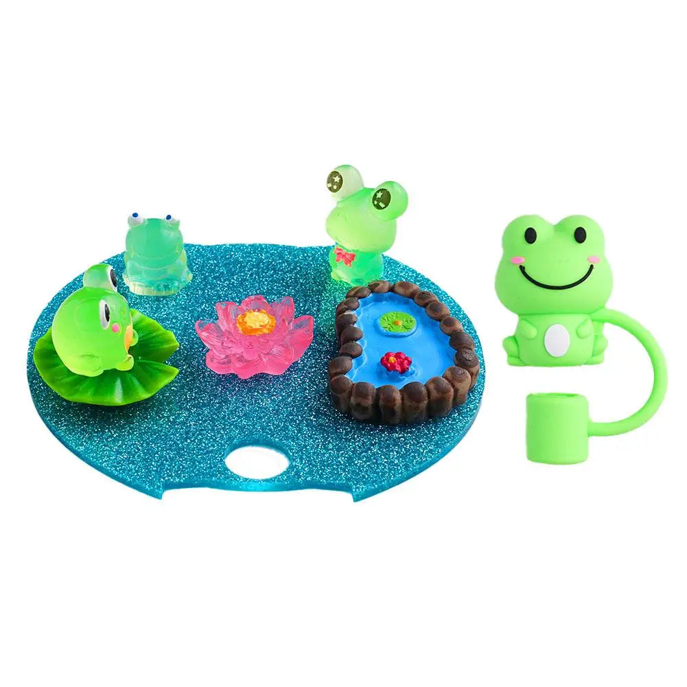 40 Oz Blue Frog Pond Glistening Cup Cover For Stanley