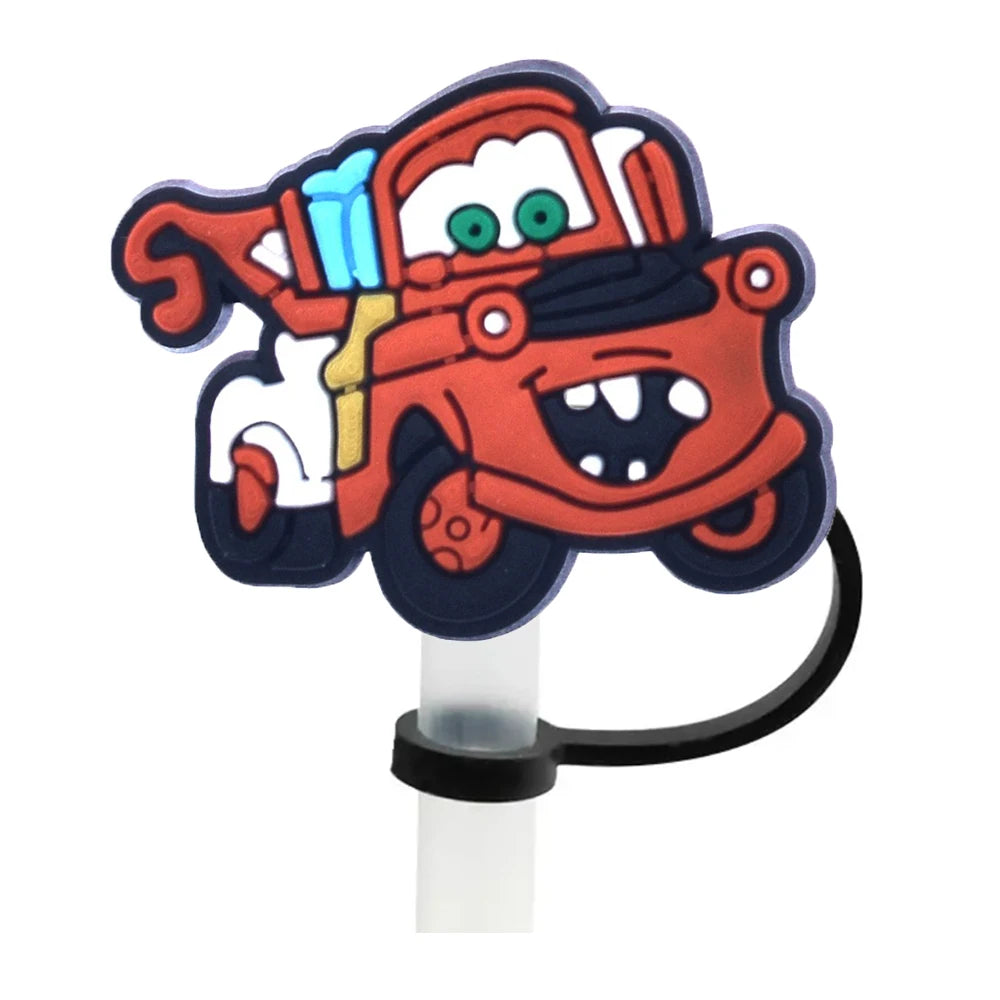 Cars Design Straw Cover Cap 10MM