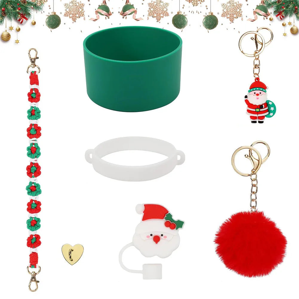 7 Pieces Christmas Accessories Set for Stanley 40oz Tumbler