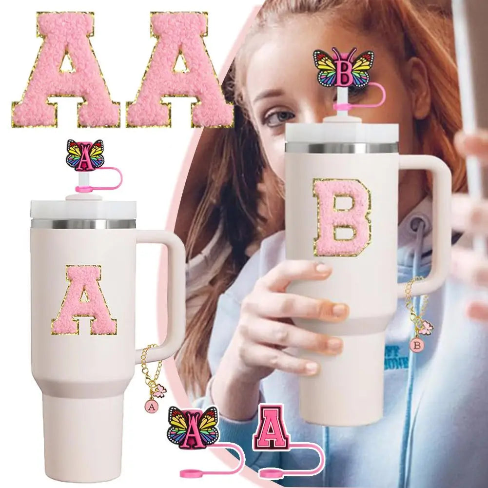 Letter Embroidery For Stanley 30&40 Oz Cup Straw