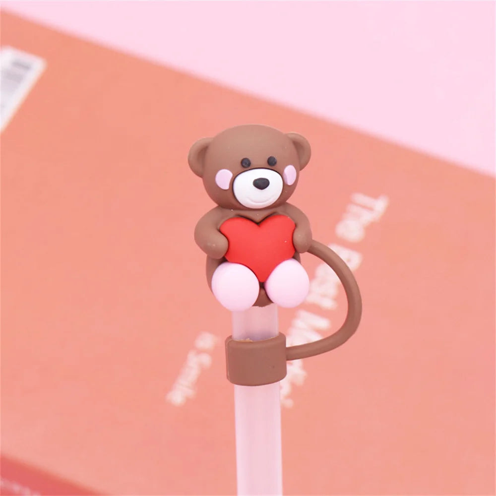 Heart & Bear Straw Cover Cap For Stanley Cup