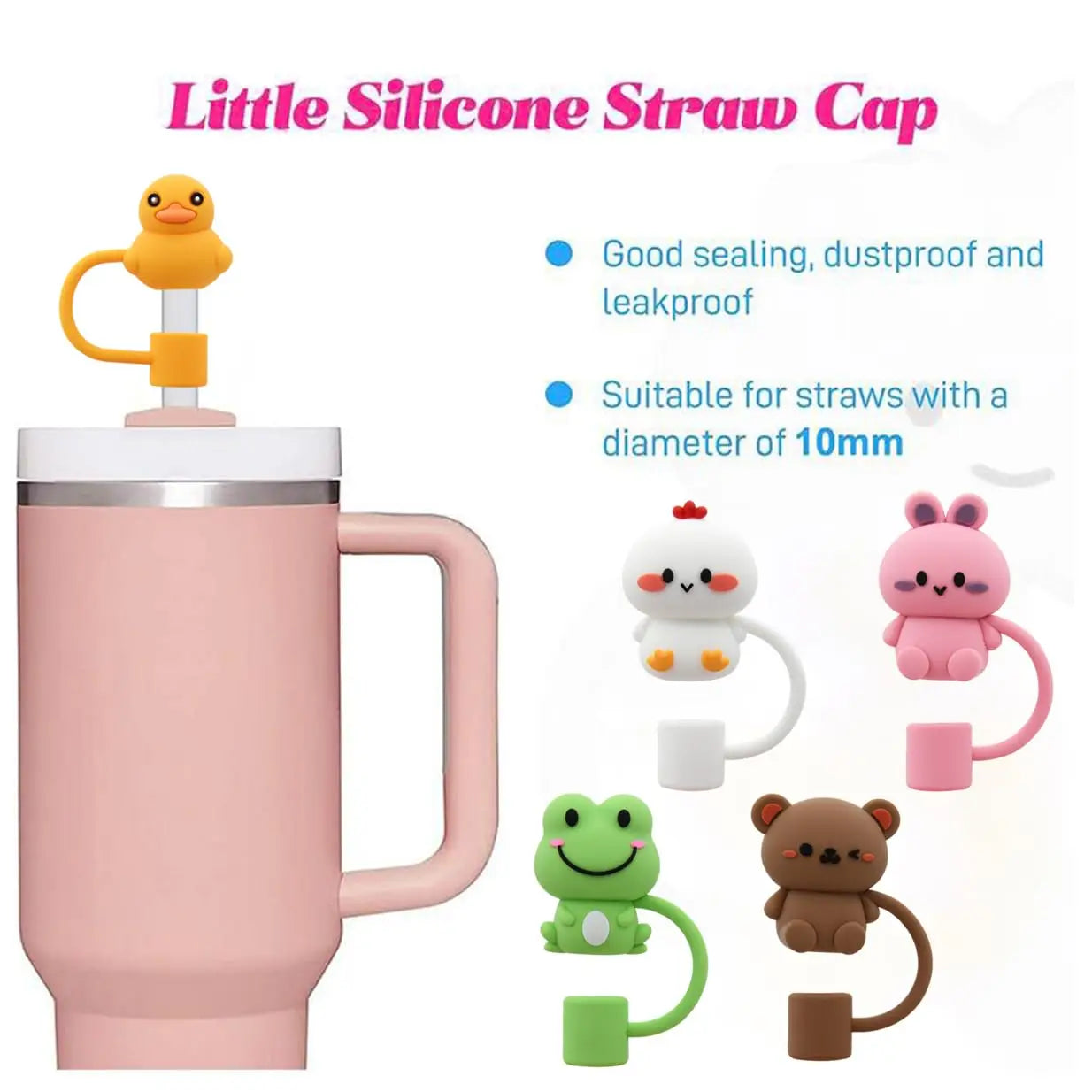 Cute Straw Cover Cap For Stanley 30&40 Oz Tumbler