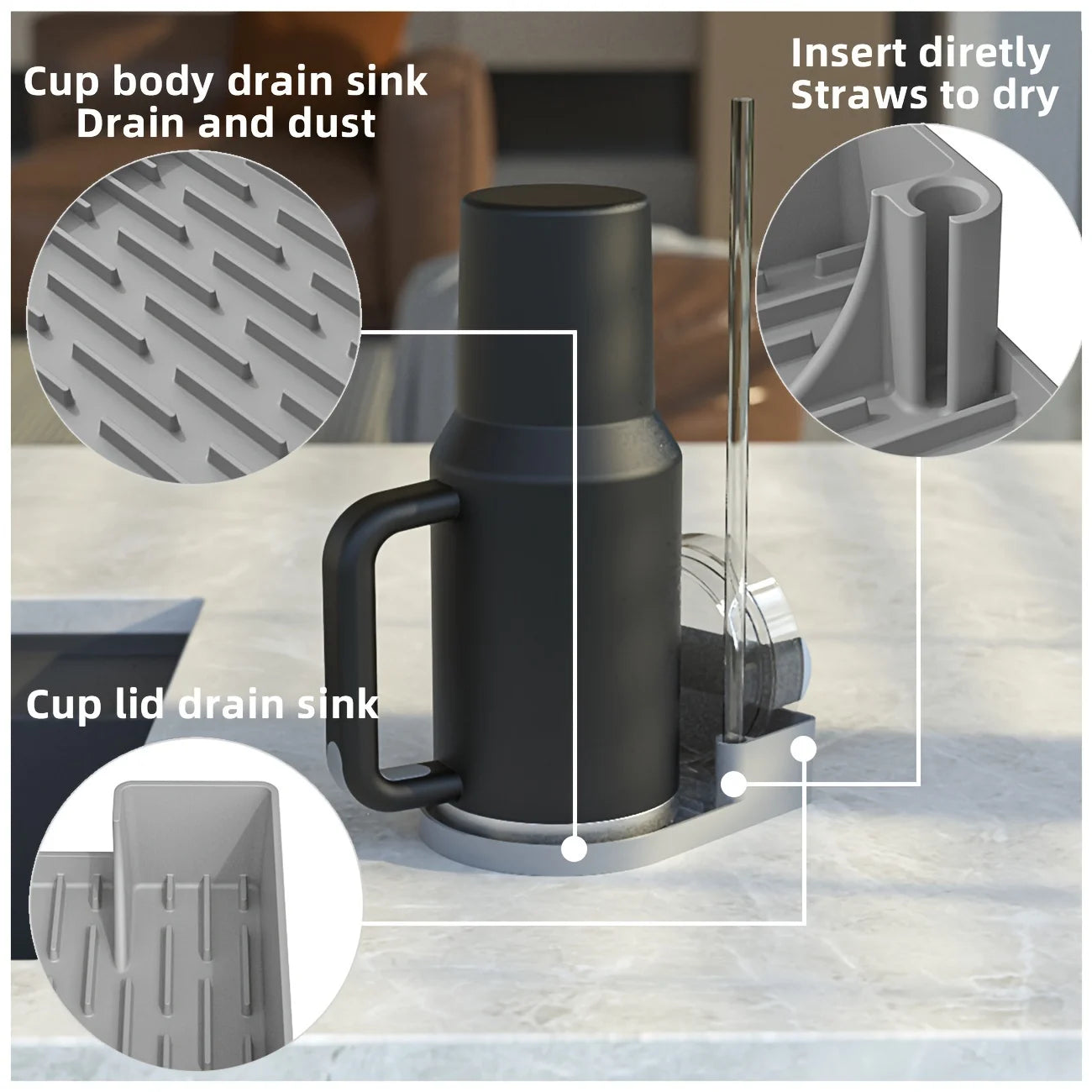 Stanley Cup Silicone Drying Rack