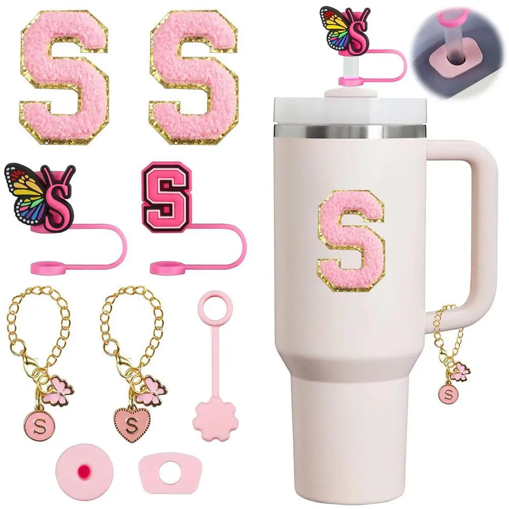 Letter Embroidery For Stanley 30&40 Oz Cup Straw