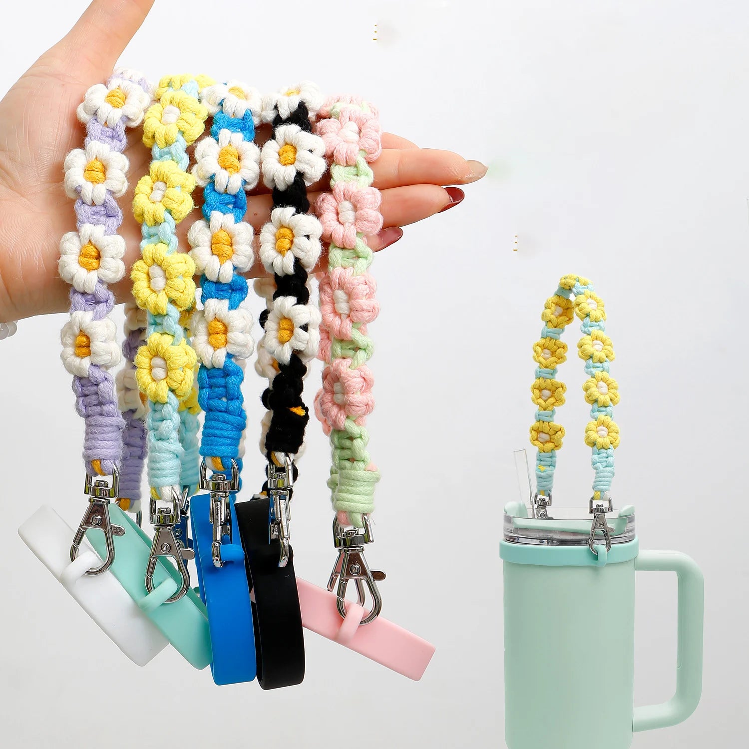 Handmade Macrame Drink Carrier