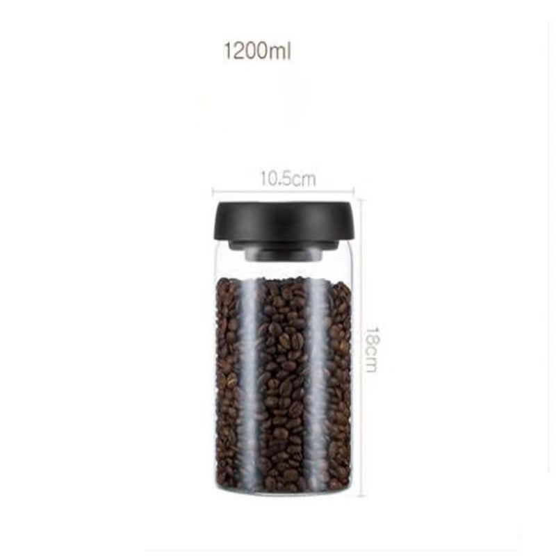 Coffee Beans & Powder Vacuum Glass
